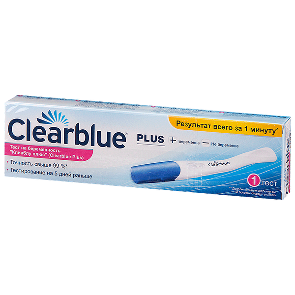 Тест на беременность Clearblue plus