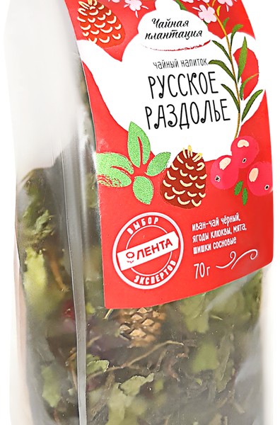Напиток чайный ЧАЙНАЯ ПЛАНТАЦИЯ Русское раздолье, листовой 70 г
