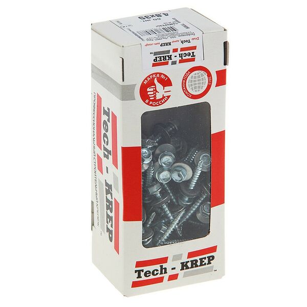 Саморез кровельный TECH-KREP, 4,8х35мм, 60шт, с буром