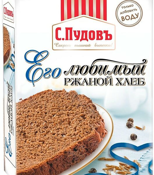 Смесь для выпечки С.Пудовъ Его любимый ржаной хлеб 500г