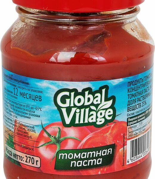 Томатная паста Global Village 