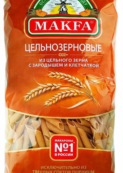 Макароны Makfa цельнозерновые перья