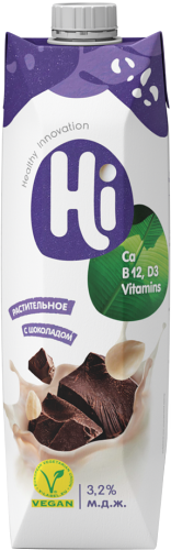 Напиток растительный Hi соевый шоколадный 3,2%