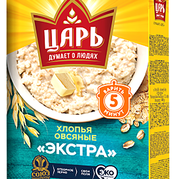 Хлопья Царь Овсяные Экстра