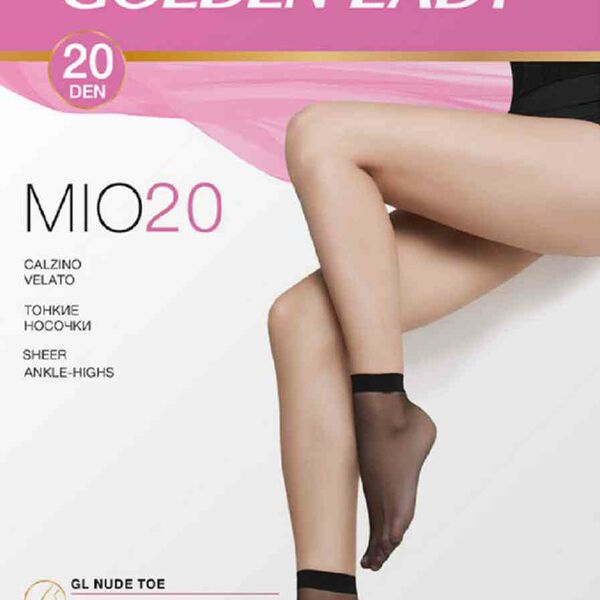 Носки женские Golden Lady Mio цвет: nero/чёрный 20 den, 2 пары