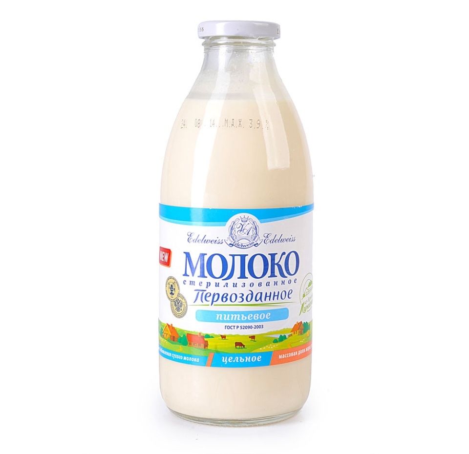 

Молоко стерилизованное Первозданное 4,3% отборное 750мл Россия, БЗМЖ