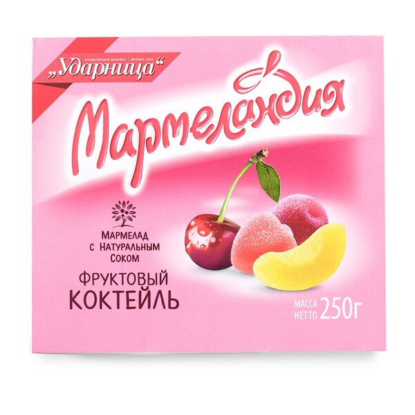 Мармелад с натуральным соком Мармеландия Фруктовый коктейль