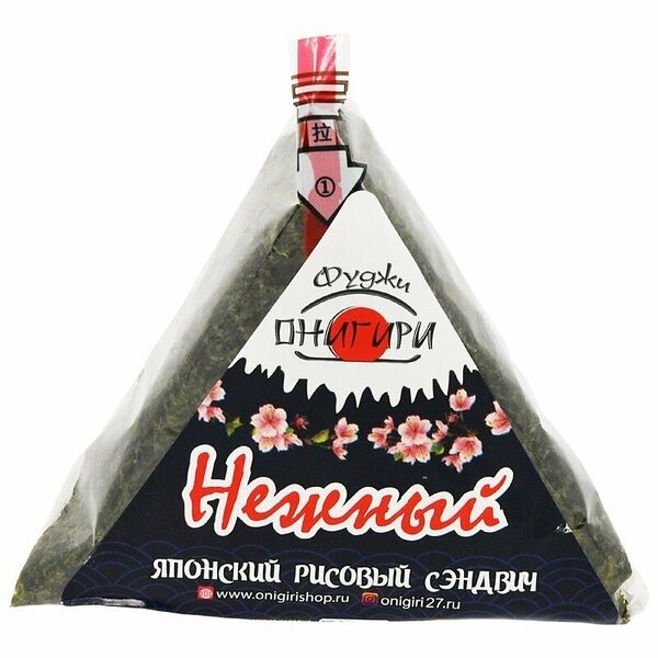 Сэндвич Японский рисовый Онигири Нежный Фуджи