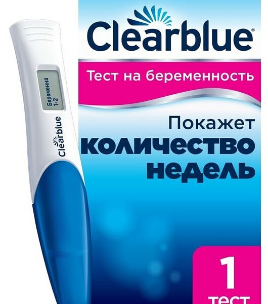 Тест Clearblue Digital для определения беременности цифровой 1шт