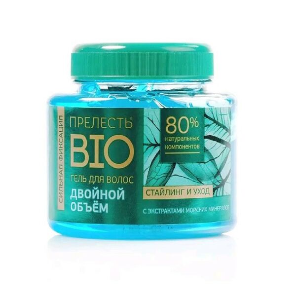 Гель для укладки волос ПРЕЛЕСТЬ БИО с экстрактами морских минералов, сильная фиксация, 250мл