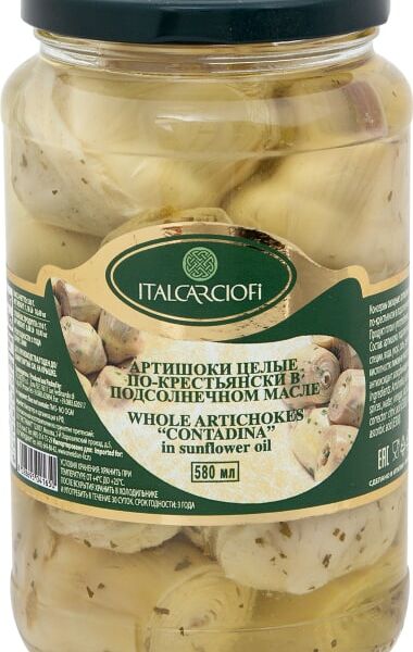 Артишоки Italcarciofi в масле целые 530г