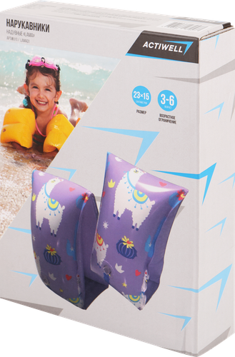 

Нарукавники надувные для плавания Actiwell Lama 23x15 см