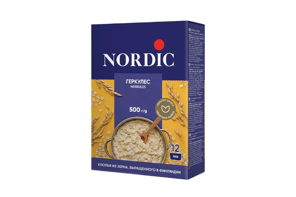 Хлопья овсяные Nordic Геркулес финский 500г, Россия