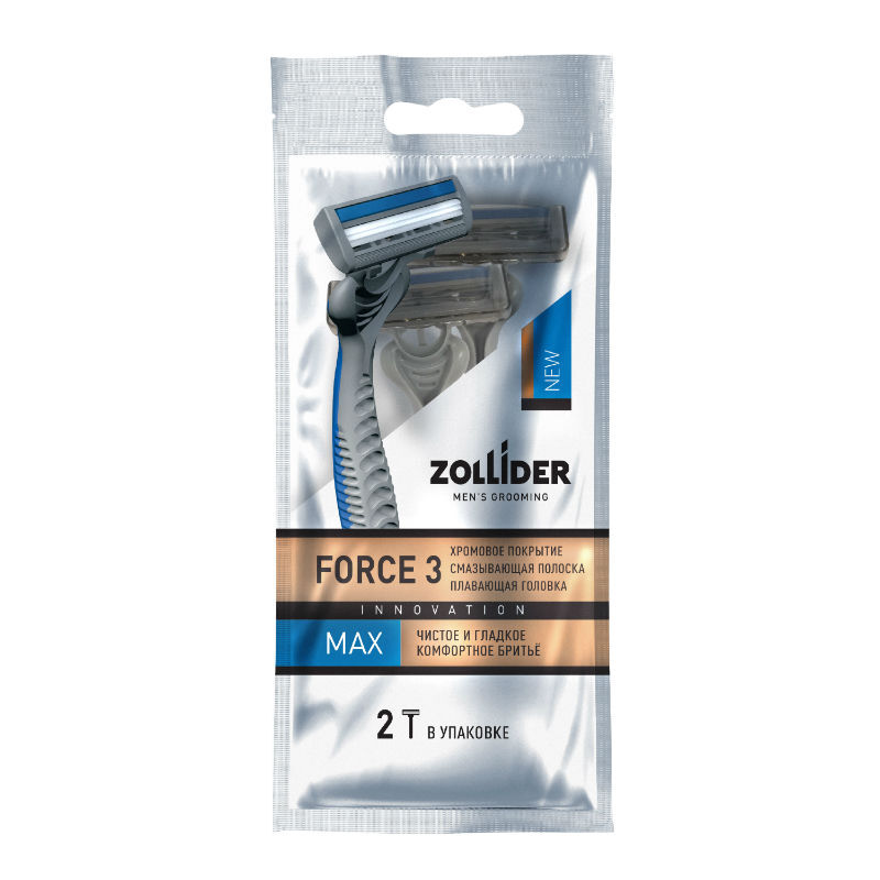 

Бритва Zollider Force 3 Max одноразовая, 2 шт