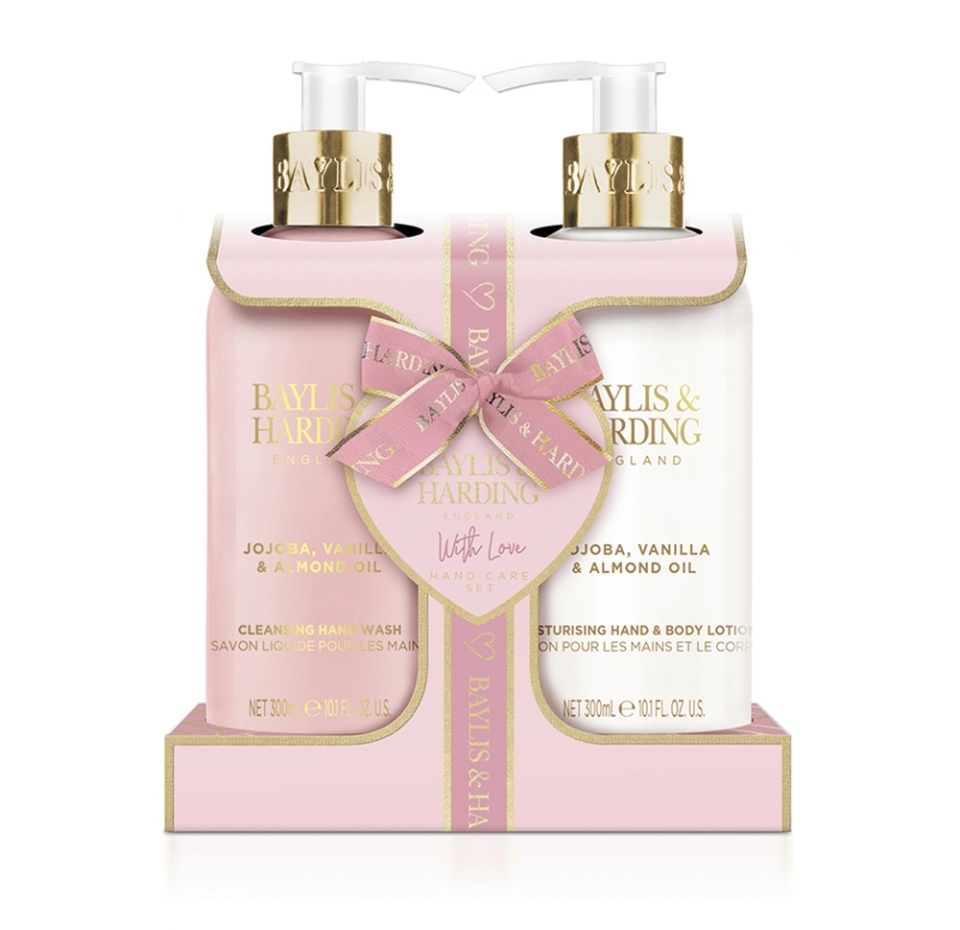 

Набор подарочный Baylis & Harding Jojoba, Vanilla & Almond Oil 2 Bottle Set средство для мытья рук 300 мл и лосьон для рук и тела