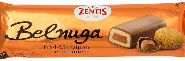 Батончик Zentis Belnuga марципановый с лесным орехом