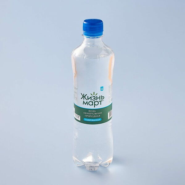 Вода минеральная газированная 0,5 л
