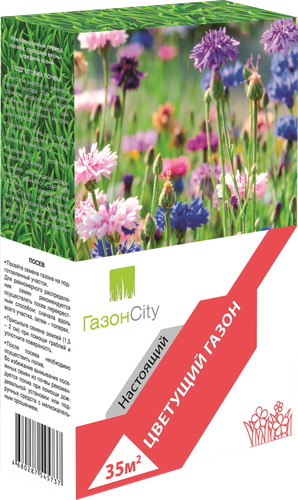 

Трава газонная ГАЗОНCITY Настоящий газон цветущий 1 кг