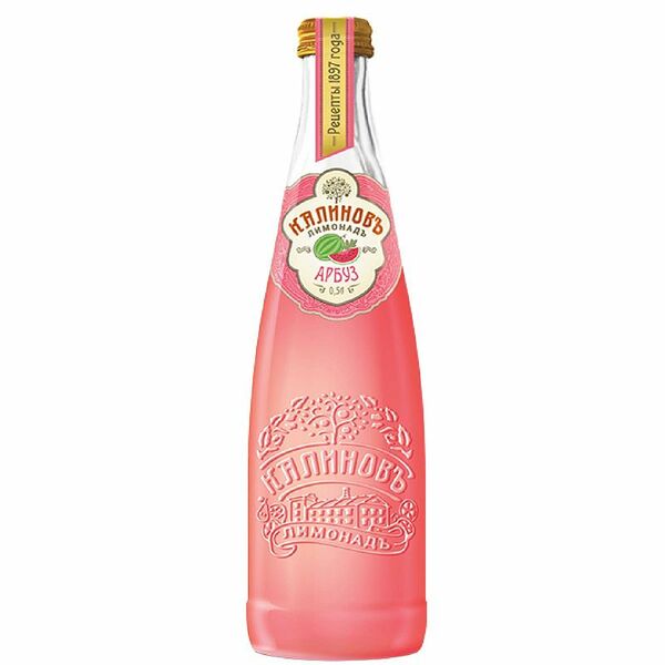 Напиток Калиновъ Лимонадъ Арбуз Винтажный безалкогольный сильногазированный, 500мл