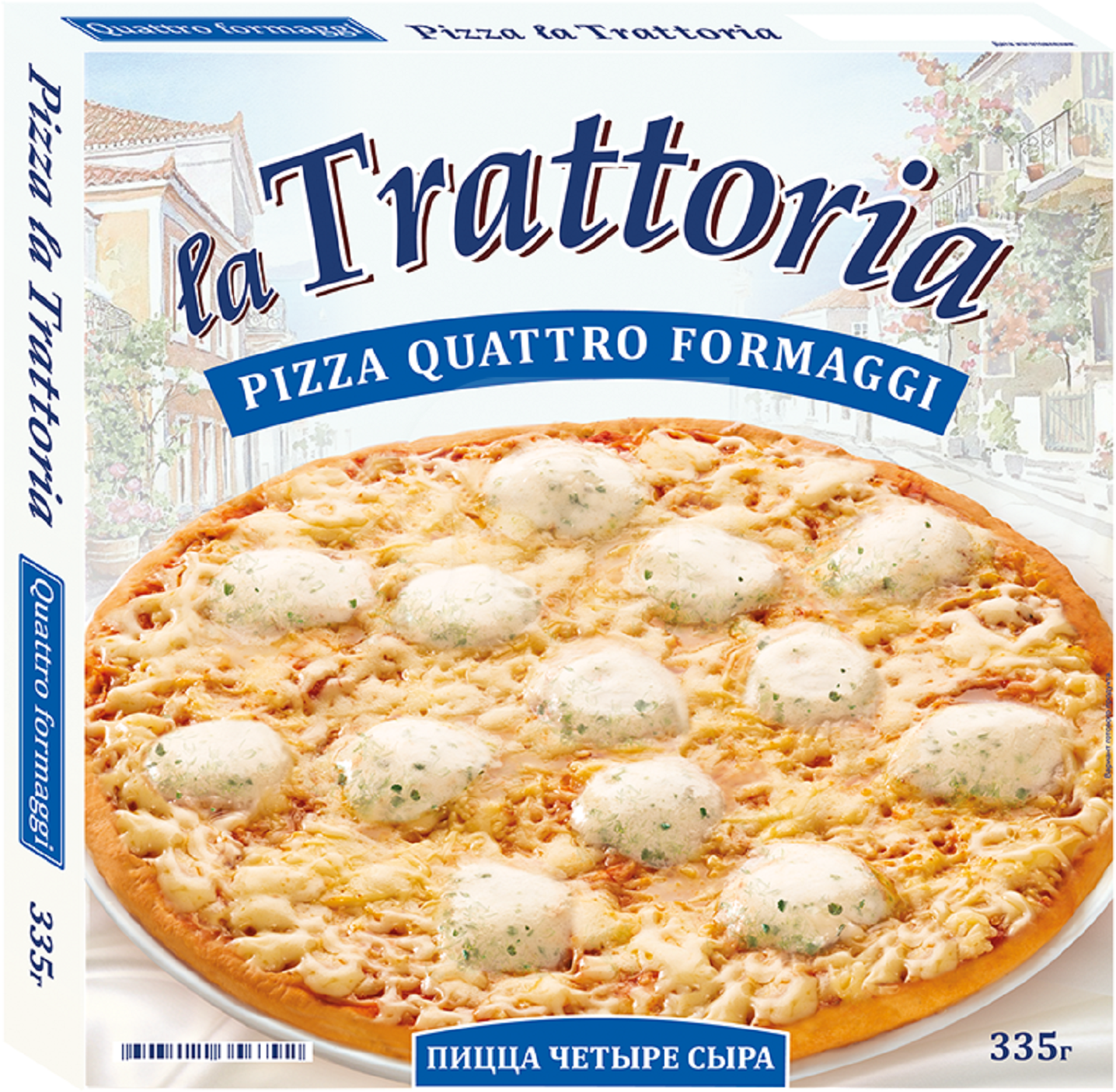 

Пицца La Trattoria 4 сыра
