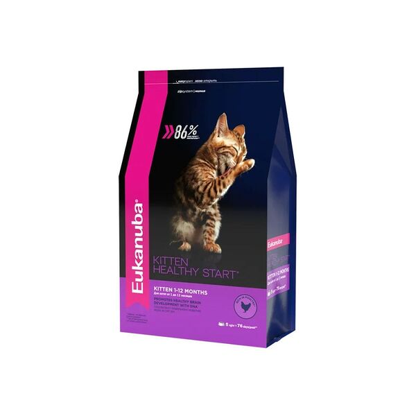 Корм сухой EUKANUBA для котят всех пород, с домашней птицей
