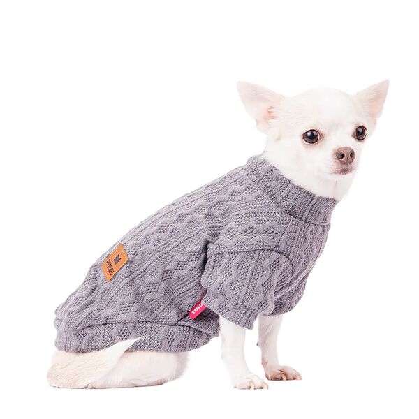 Свитер для собак XS серый (унисекс)