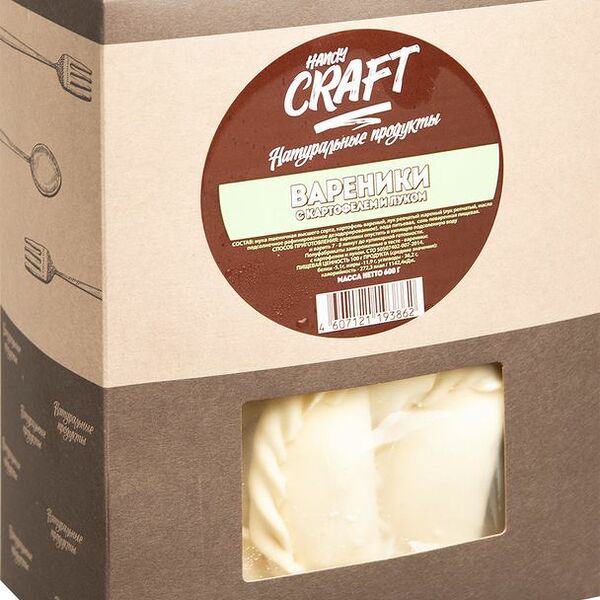 Вареники HandyCraft с картофелем и луком 600г