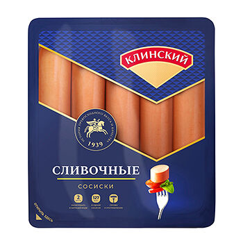 Сосиски Клинский сливочные, 470г