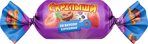 Конфеты Скрепыши желейные клубника ягоды и апельсин вес