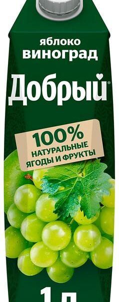 Нектар Добрый Яблоко-Виноград 1л