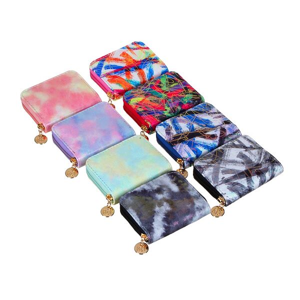 Юl кошелек женский на молнии, полиэстер, 10,5х8,5см, 2 дизайна, кж22-11