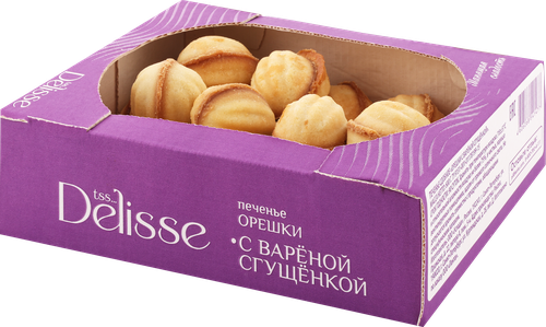

Печенье DELISSE Орешек со вкусом вареной сгущенки, 600 г