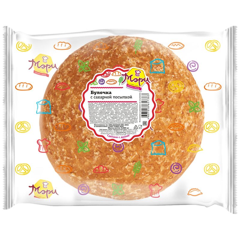 

Булочка Мэри с сахарной посыпкой 80 г