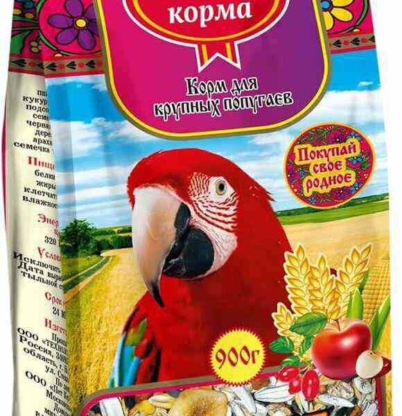 Корм для крупных попугаев Родные Корма Стандарт