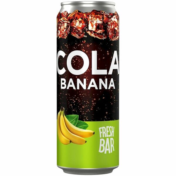 Напиток Fresh Bar Cola Banana 1.0 безалкогольный газированный 0.45л в ассортименте