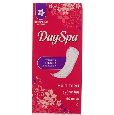 Прокладки ежедневные Day Spa Мультиформ Белая лилия, 60 шт