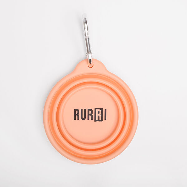 Миска складная Rurri силикон коралловая 250мл