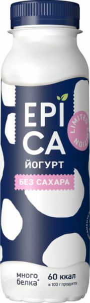 Йогурт питьевой Epica без сахара 2,9%