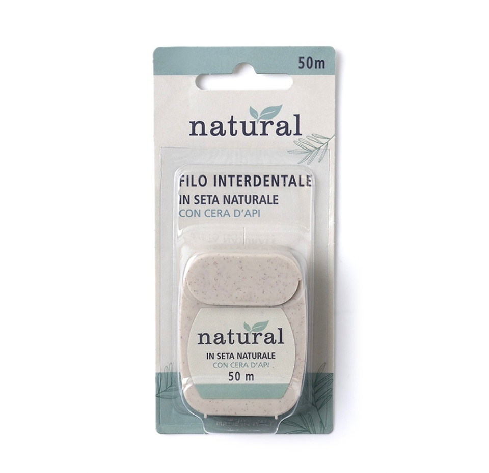 

Зубная нить Natural Silk floss из натурального шелка 50м, Италия