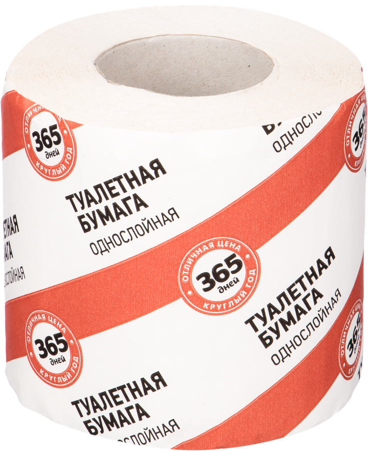 

Бумага туалетная 365 ДНЕЙ 1 слой