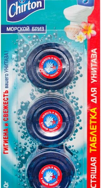 Чистящая таблетка для унитаза Chirton Морской Бриз 3в1