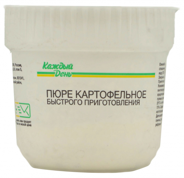 Пюре картофельное Каждый День быстрого приготовления с гренками