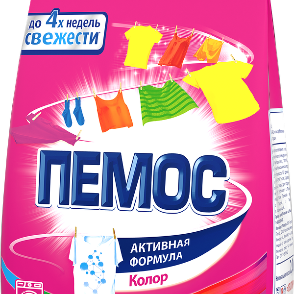 Стиральный порошок Пемос Активная формула Колор 2 кг