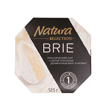 Сыр мягкий Бри Natura Selection с белой плесенью 60%