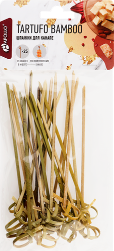 Шпажки для канапе APOLLO Tartufo Bamboo, Арт. TAR-13, 25шт