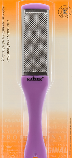 Терка педикюрная KAIZER изогнутая ручка металл