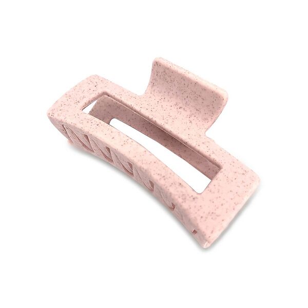 Solomeya Заколка-краб прямоугольная для волос 1 шт розовый