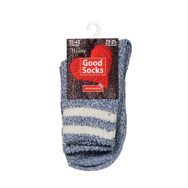 Женские носки Good Socks Winter синие с полосками р.35-40