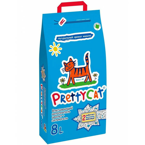 Pretty cat Глиняный впитывающий наполнитель с део-кристаллами Aroma Fruit 10 кг
