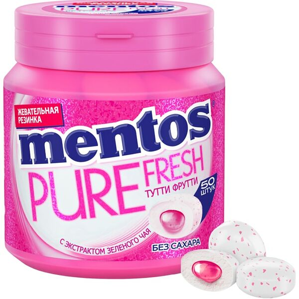 Жевательная резинка Mentos Pure Fresh Тутти Фрутти 100г